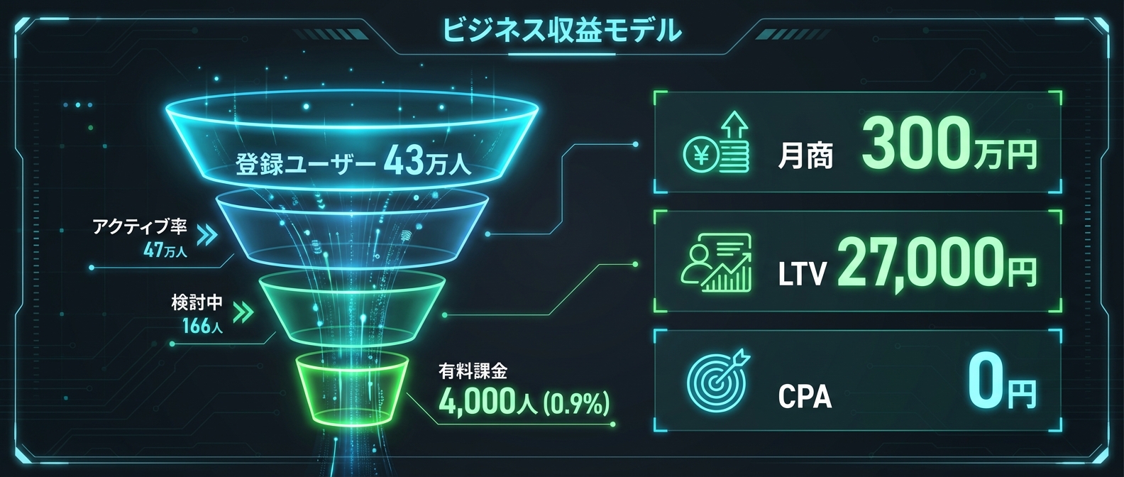 たった0.9%の課金ユーザーで月商300万円を生み出す異常な収益構造