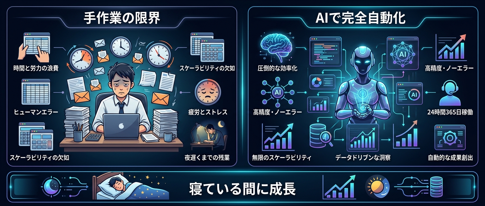 手作業の限界を突破するAI自動化の力