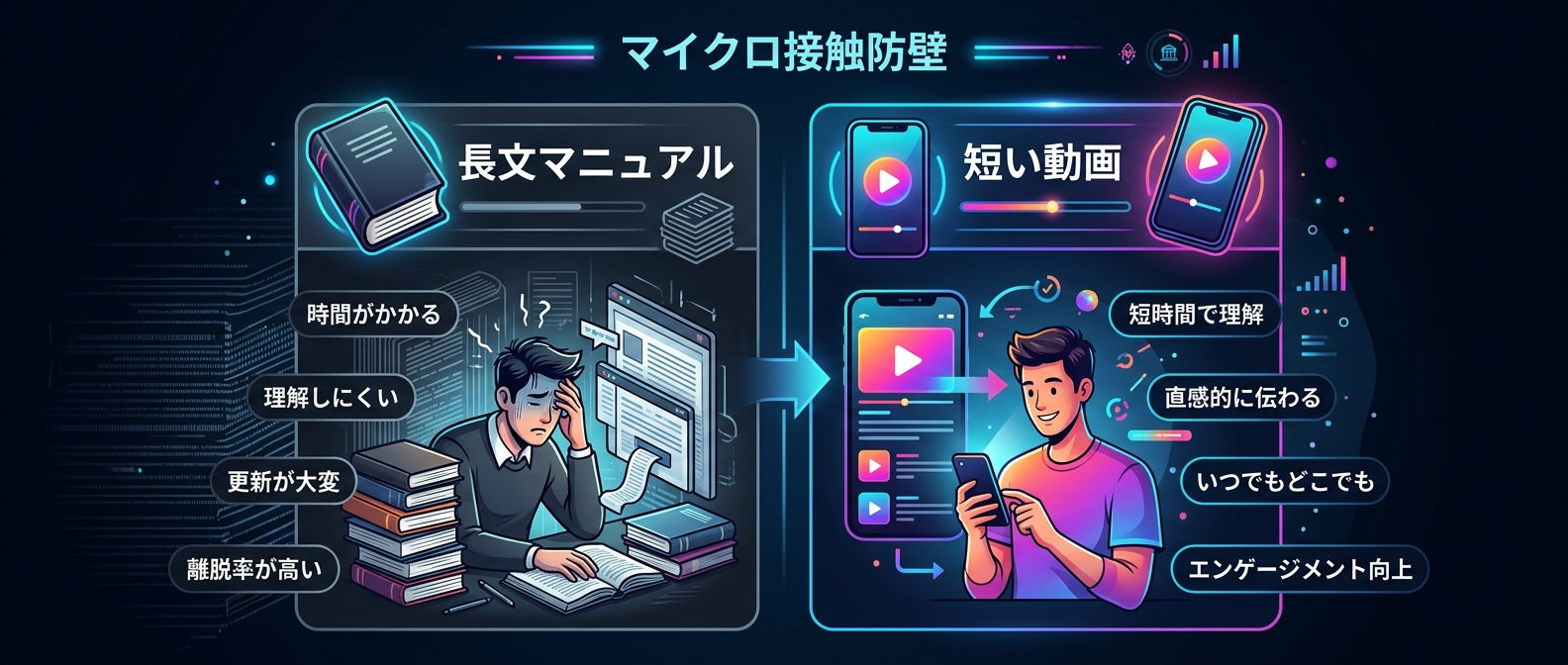 長文マニュアルを捨て「マイクロ接触防壁」を構築