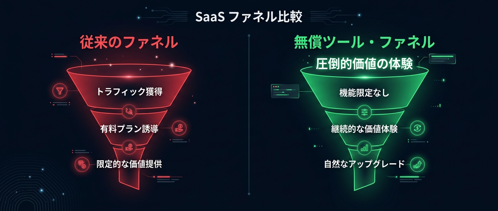 常識を破壊する「無償ツール・ファネル」の構造