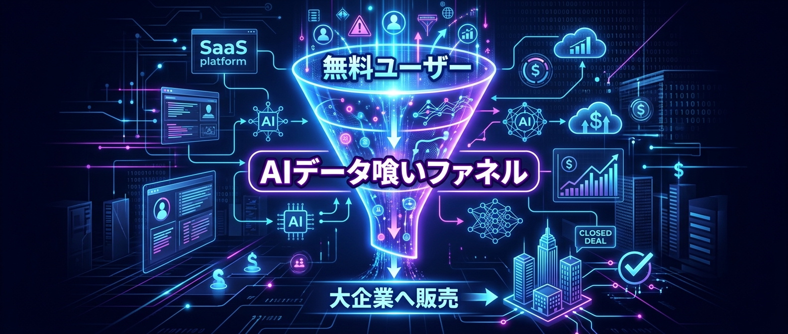 無料ユーザーを「餌」にするAIデータ喰いファネルの構造