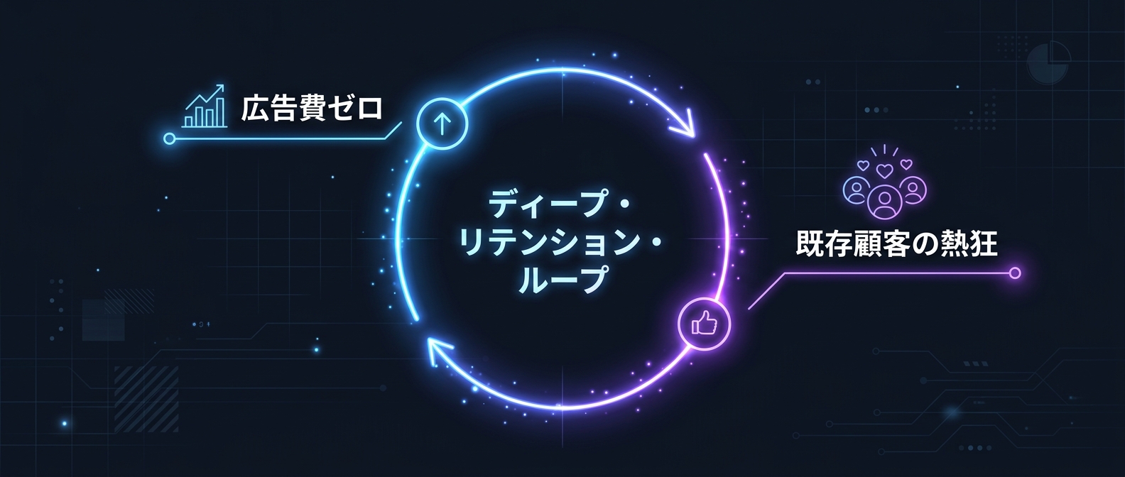 広告費ゼロで複利成長する「ディープ・リテンション・ループ」