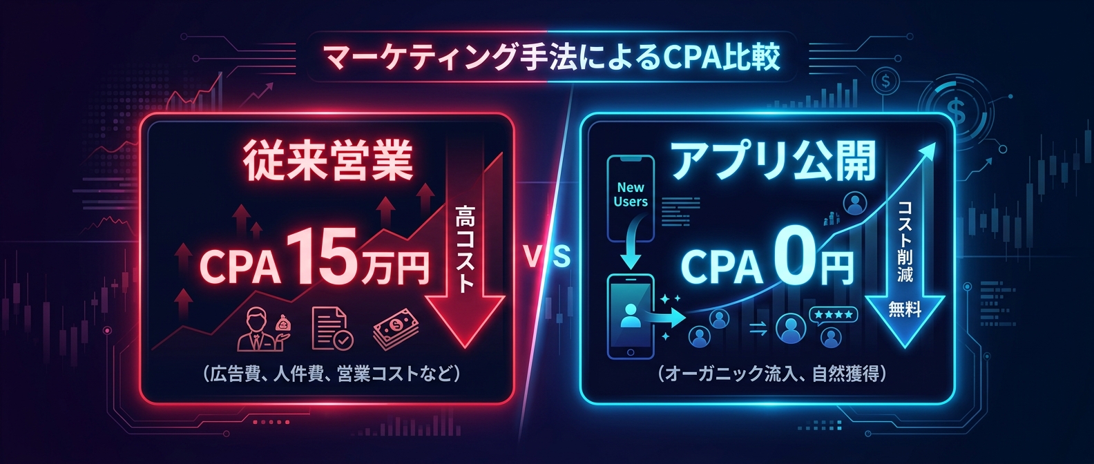 トップダウン営業とボトムアップ戦略の圧倒的なCPA（顧客獲得単価）の差