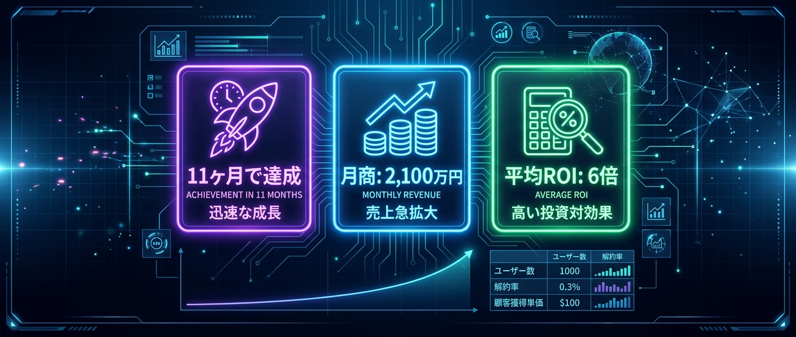 ローンチからわずか11ヶ月で達成した驚異的な数字