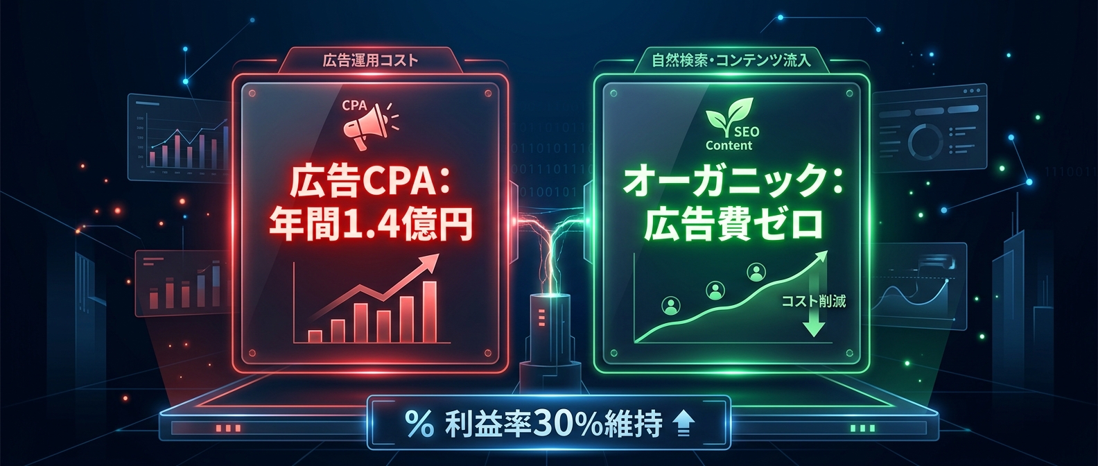 広告費ゼロによる圧倒的な利益率の維持
