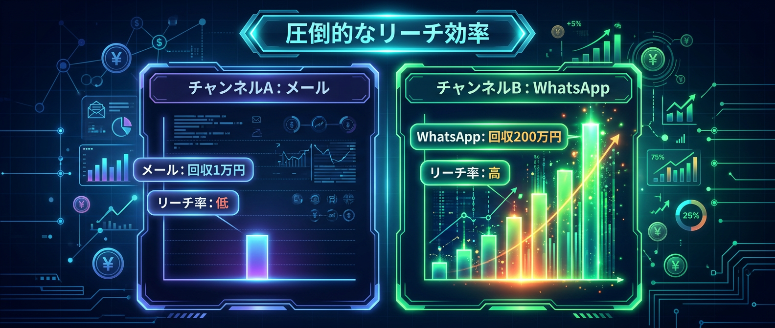 ツールを変えるだけで生まれる圧倒的なリーチ効率と売上差分