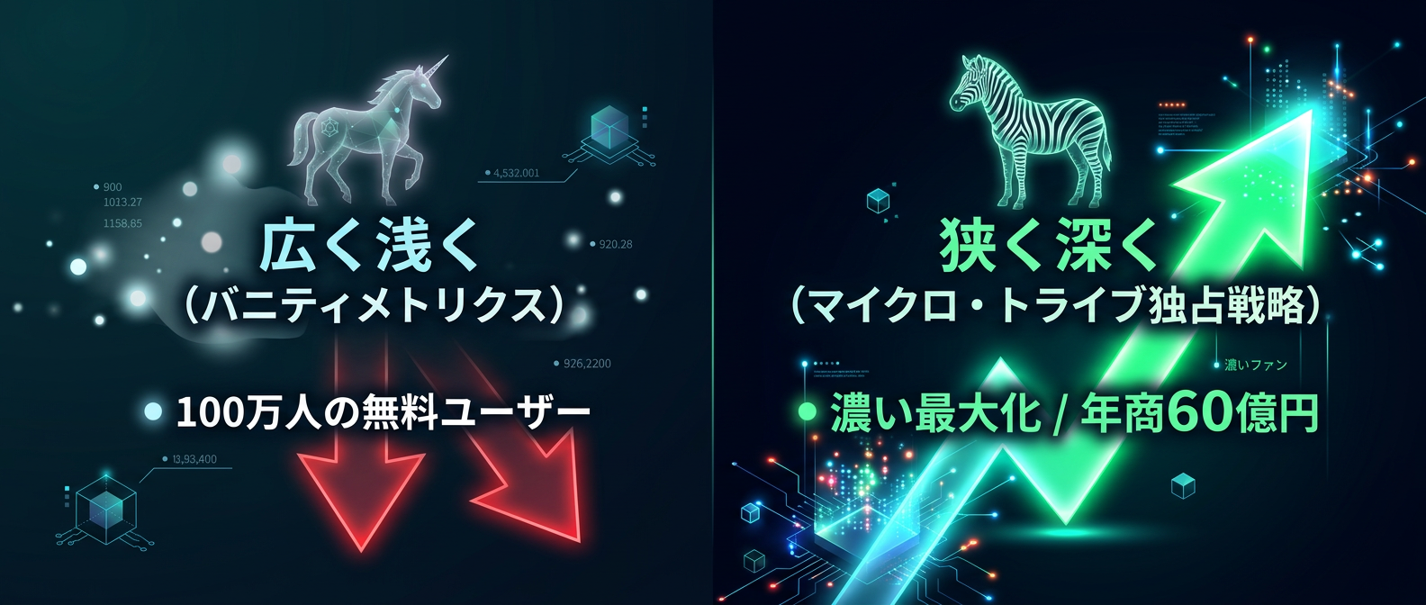 見栄えの数字を捨てる「マイクロ・トライブ独占戦略」の構造