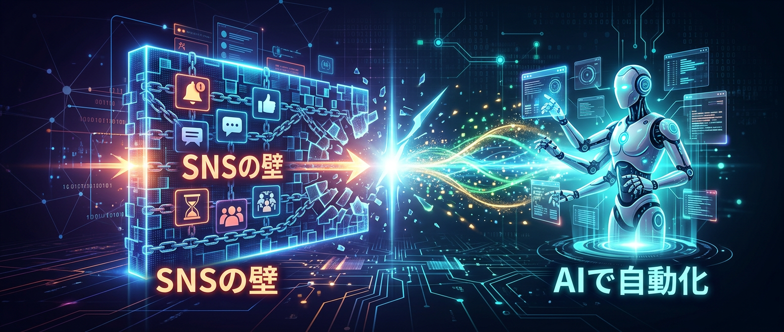 99%が挫折する「SNS運用の壁」と、AIによる完全自動化