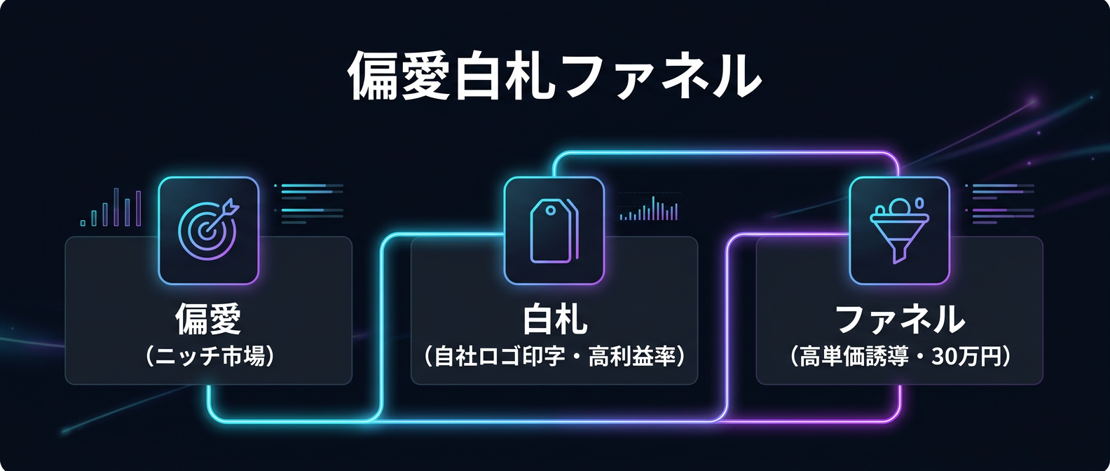 「偏愛白札ファネル」の3層構造