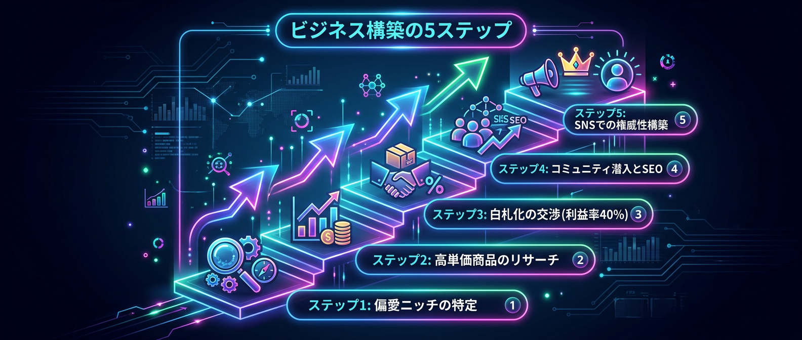 偏愛白札ファネル構築の5ステップ