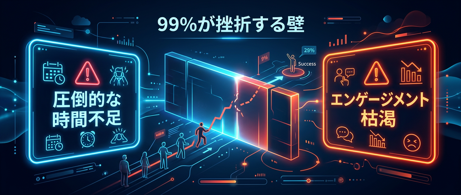 99%の人間が激突して消滅する「3つの壁」