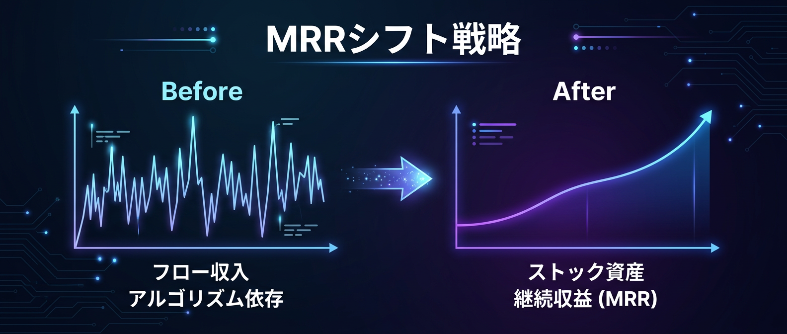フロー収入からストック資産への完全移行「MRRシフト戦略」