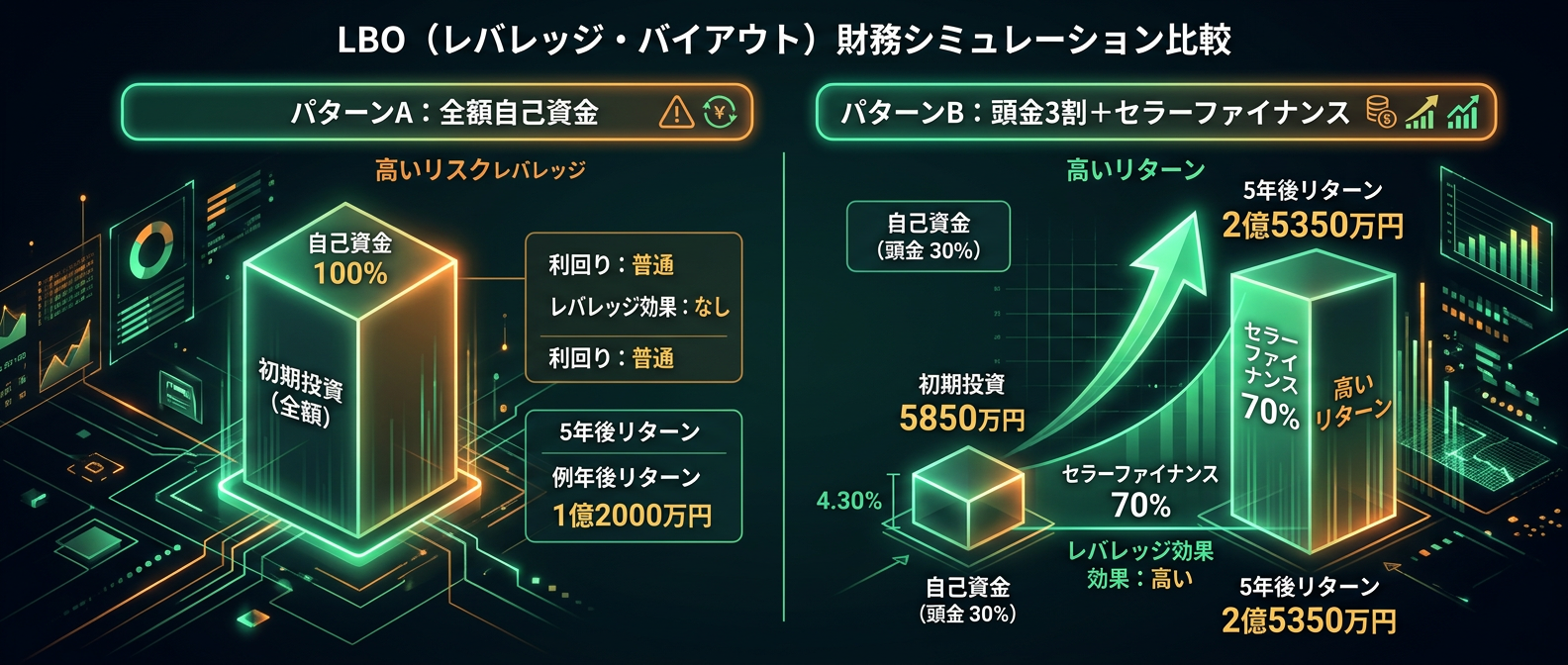 頭金3割＋セラーファイナンスによる異常な資金効率のシミュレーション
