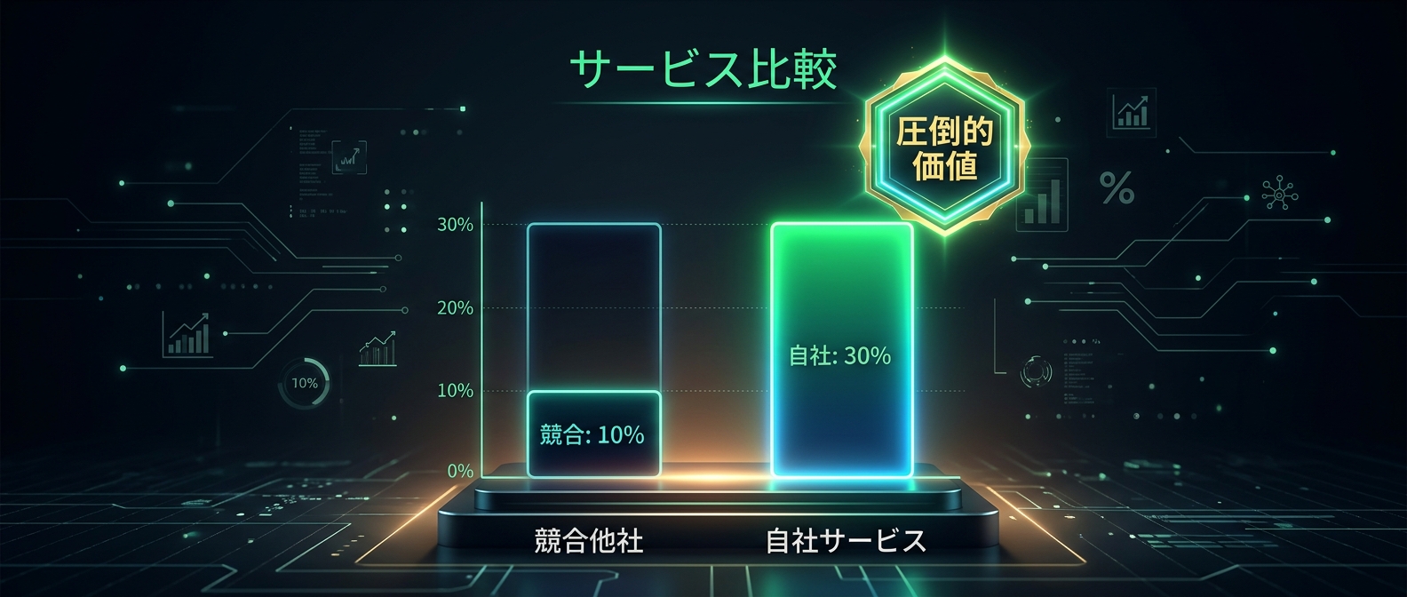 競合を圧倒する原価構造と配合率の魔法
