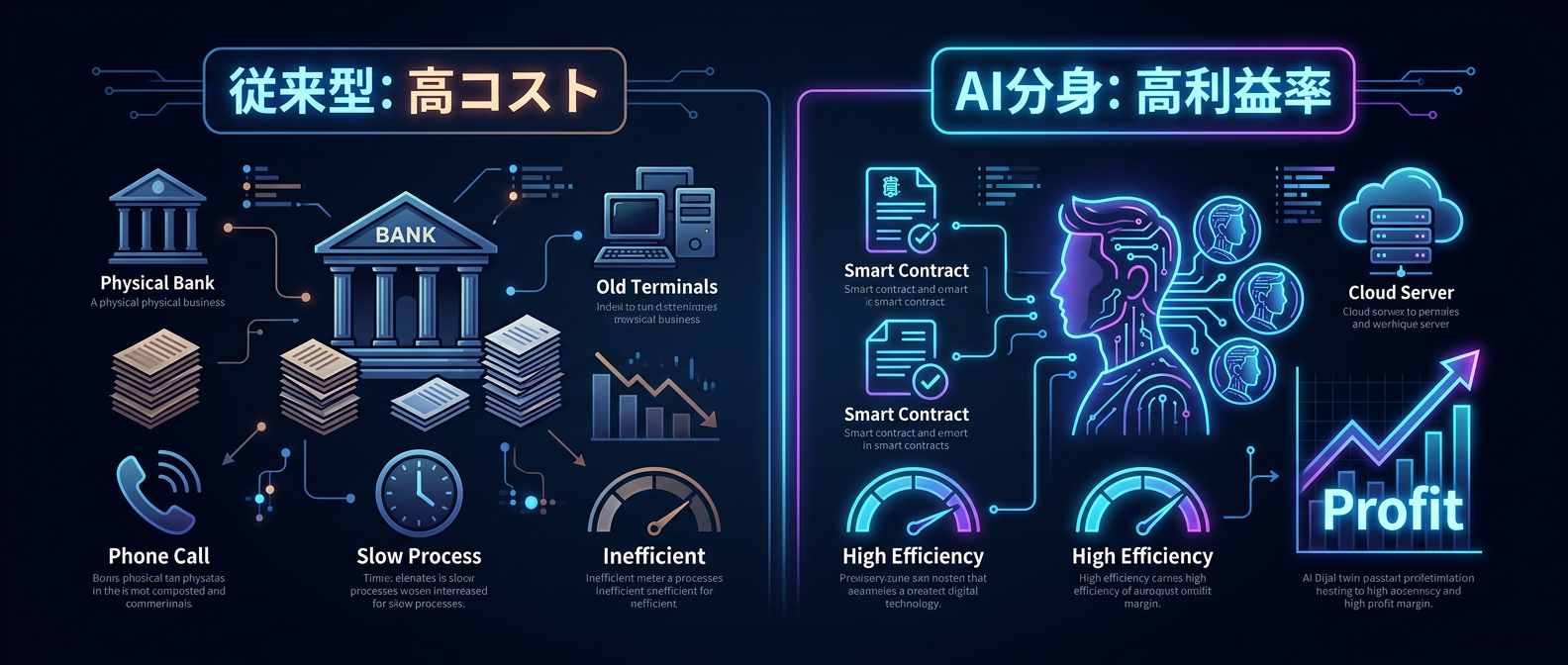 従来型スタートアップと「AI分身・個体経営」の構造的格差