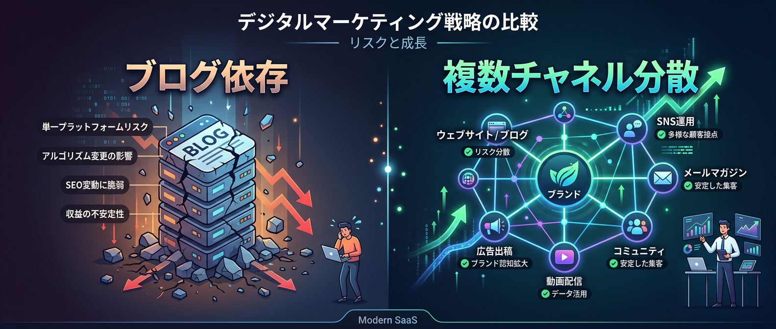 プラットフォーム依存の危険性と複数チャネル分散の重要性