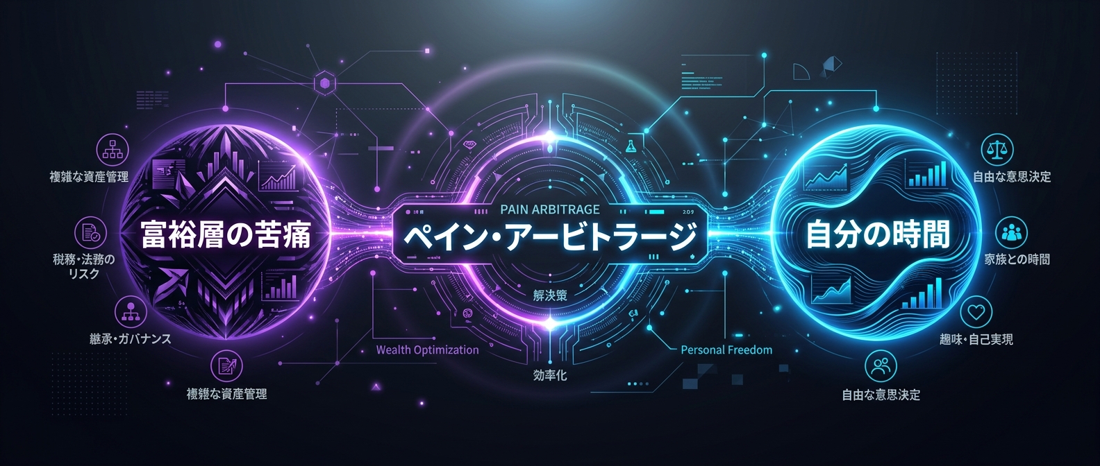 富裕層の苦痛と自分の時間を交換する「ペイン・アービトラージ」