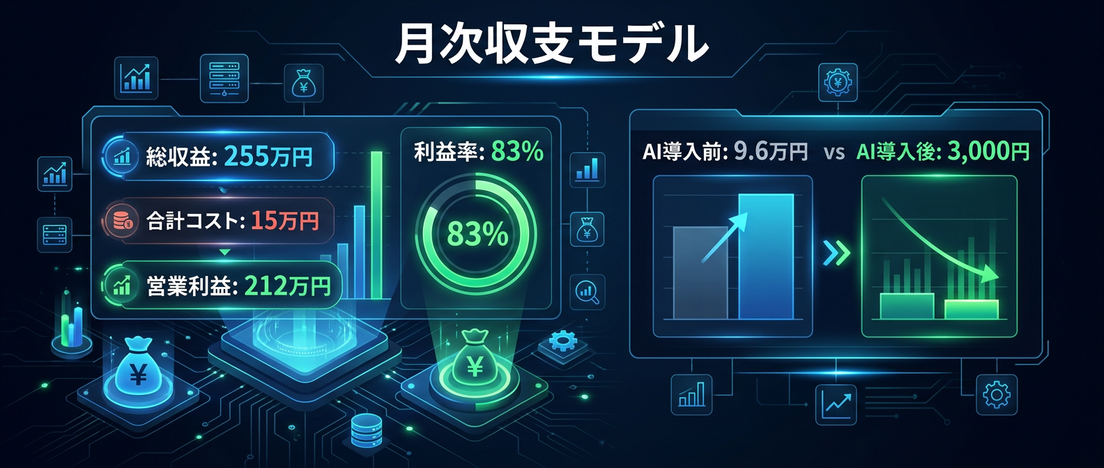 利益率83%を生み出す圧倒的な低コスト構造