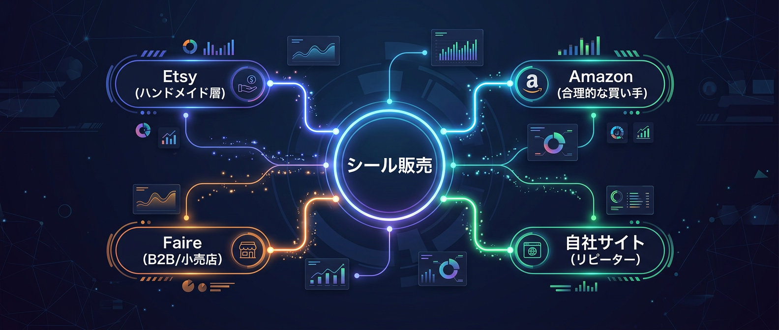 リスクを分散し収益を最大化する「4点分散砲」のビジネスモデル構造