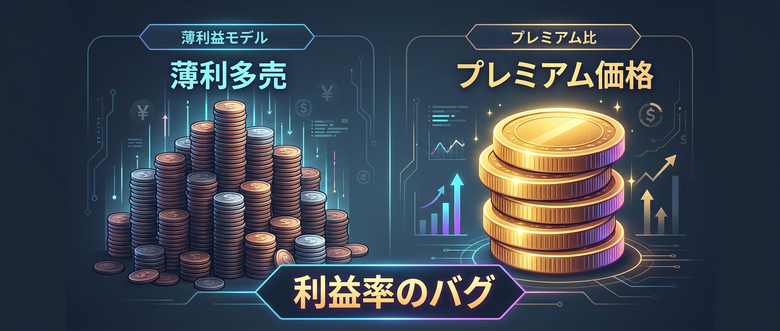 薄利多売から脱却するプレミアム価格の利益構造