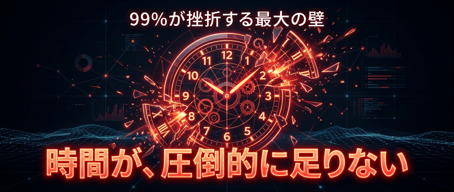 99%の人間が直面する残酷な現実。意志の力だけでは「圧倒的な時間不足」を乗り越えられない