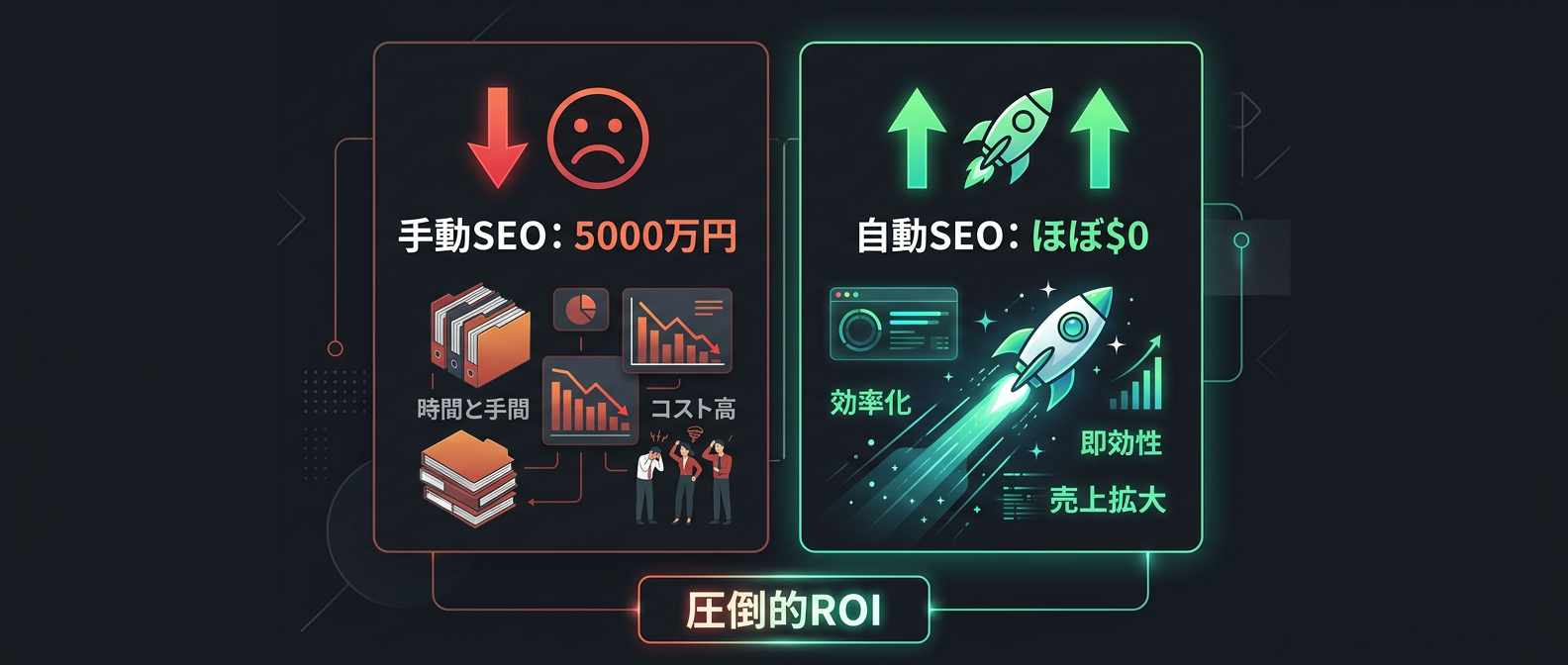 手動と自動の圧倒的なコスト差